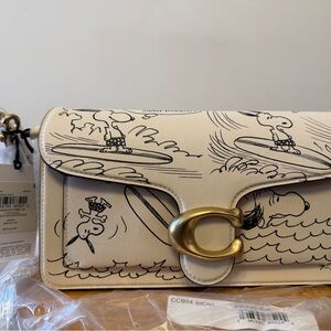 BNWT Coach x Peanuts Tabby Shoulder Bag 26